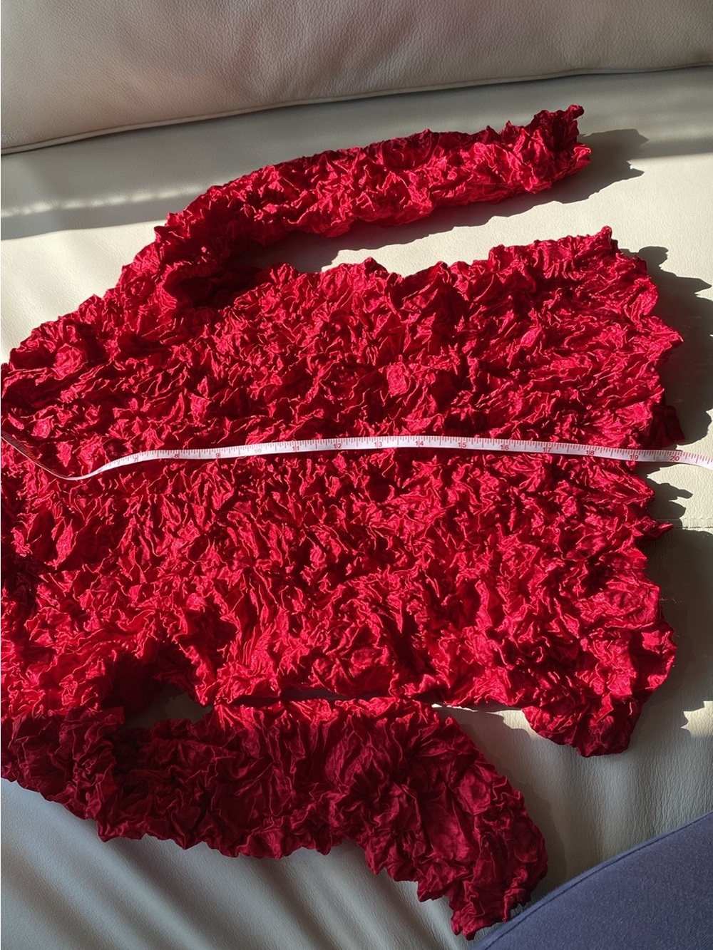 💕Host Pick💕 Simon Chang Designer Crinkle button blouse - like new - Picture 12 of 14